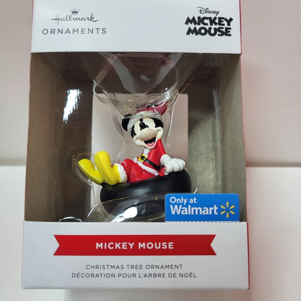 New Hallmark Disney Mickey Mouse Tubing Santa Christmas Tree Ornament 2022‎ Gift